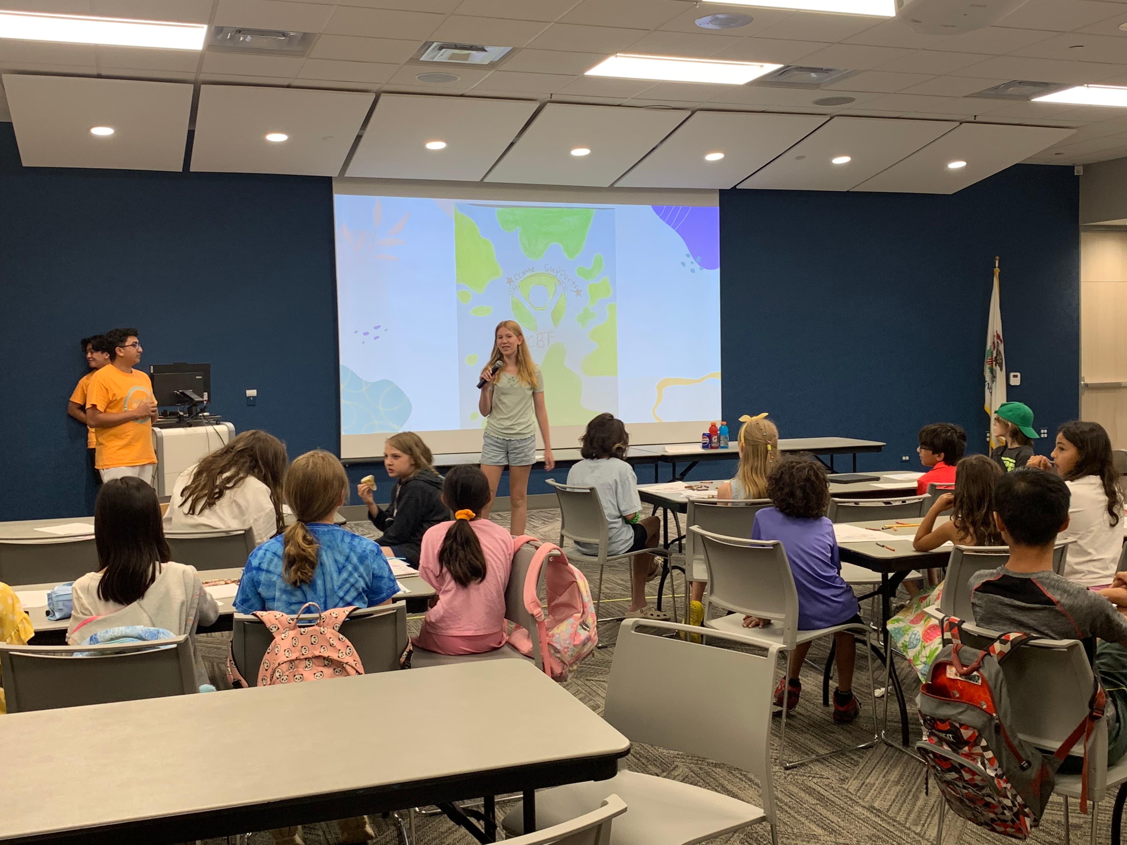 Students presenting